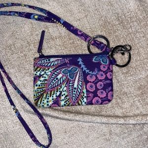 Vera Bradley lanyard I’d holder and wallet